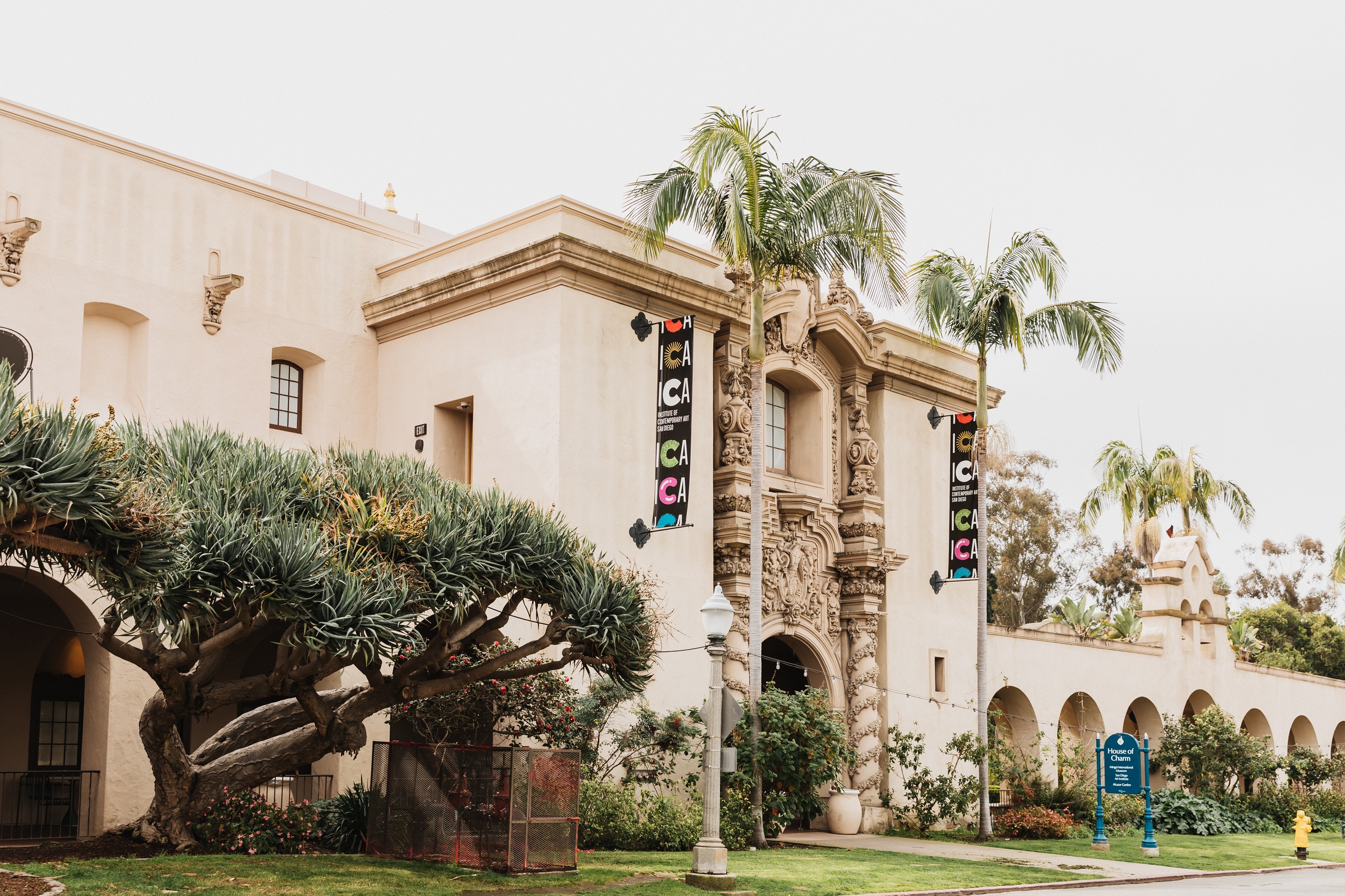 Institute of Contemporary Art, San Diego's front entrance in the House of Charm building.