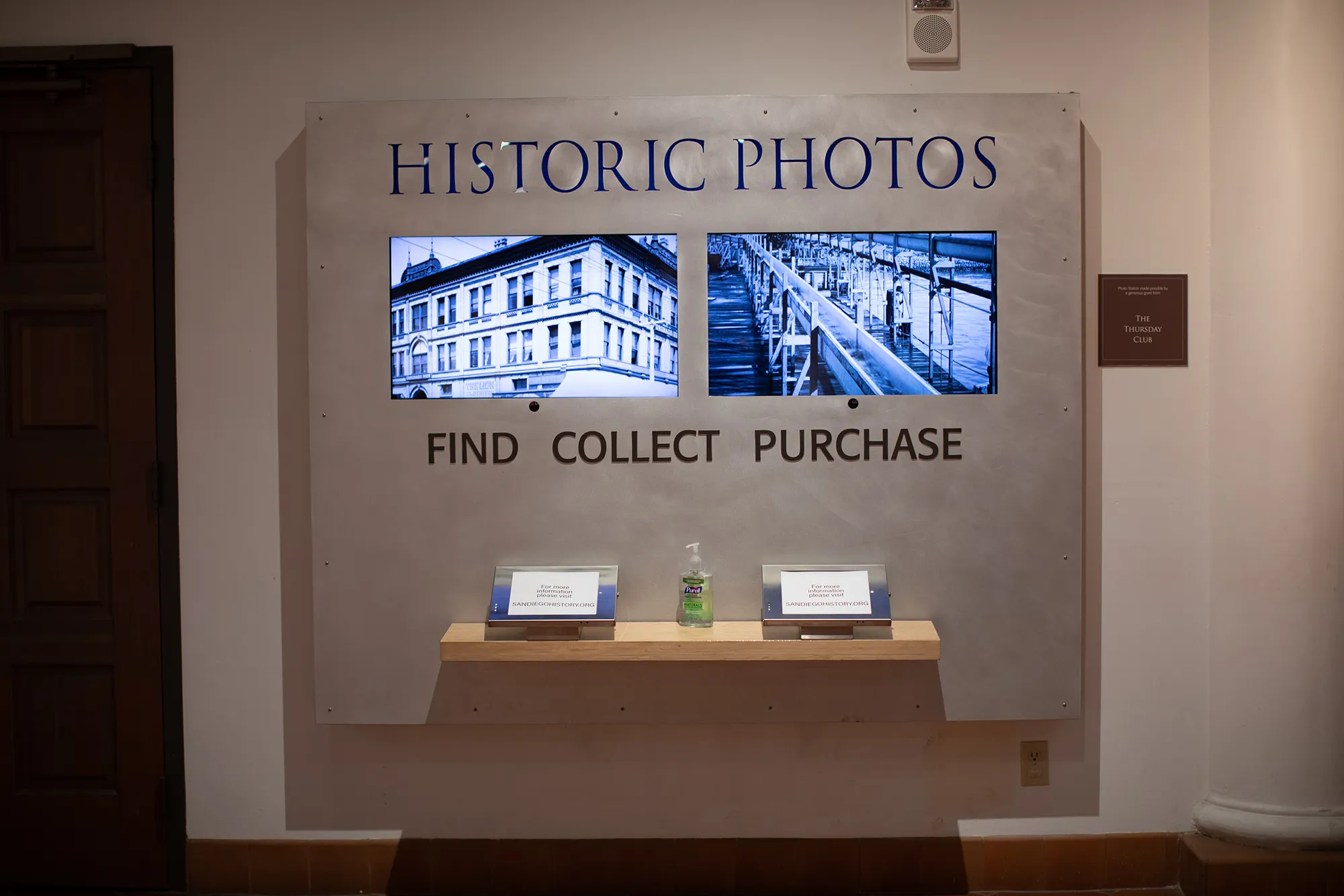 historic Photos display at the San Diego History Center Museum.