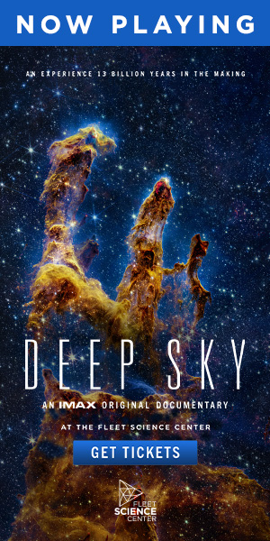 A vibrant and dynamic promotional image featuring a celestial-themed digital artwork with vivid colors and intricate patterns, conveying a sense of depth and exploration in the night sky. The image is created for DeepSky, a marketing campaign, and includes the DeepSky logo in the bottom right corner.